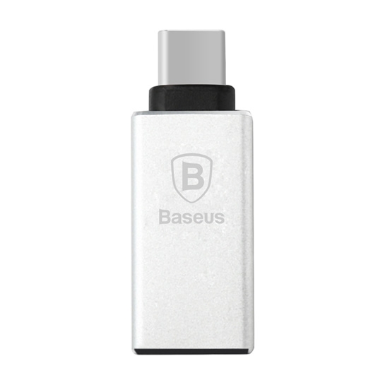 Перехідник Baseus Type-C Adapter Sharp Series for Macbook Silver - ціна, характеристики, відгуки, розстрочка, фото 1