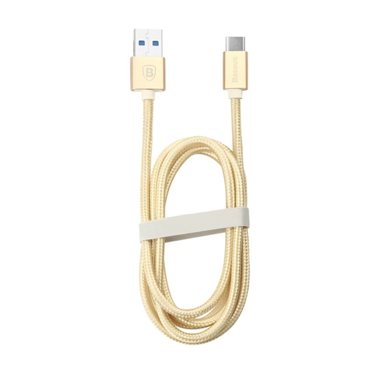 Кабель Baseus Type-C Charging Data Cable Sharp Series for Macbook 1m Gold - ціна, характеристики, відгуки, розстрочка, фото 1