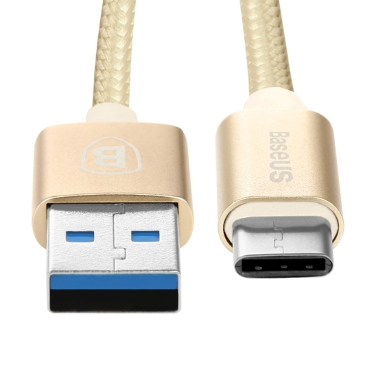 Кабель Baseus Type-C Charging Data Cable Sharp Series for Macbook 1m Gold - ціна, характеристики, відгуки, розстрочка, фото 2