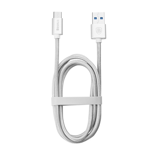 Кабель Baseus Type-C Charging Data Cable Sharp Series for Macbook 1m Silver - цена, характеристики, отзывы, рассрочка, фото 1