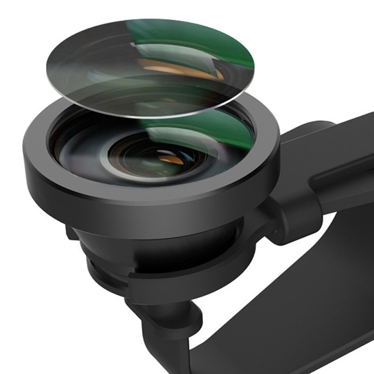 Объектив Rock Detachable Macro Lens 20X Black* - цена, характеристики, отзывы, рассрочка, фото 1