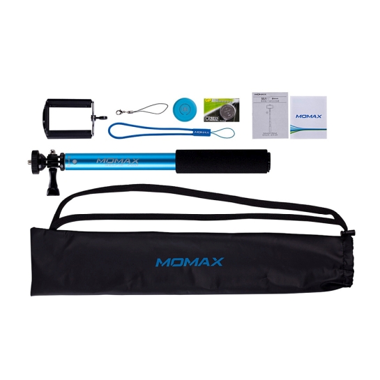 Палка для селфи Momax SelfiFit Bluetooth 90 cm Blue - цена, характеристики, отзывы, рассрочка, фото 4