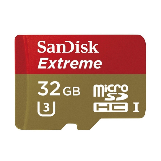 Карта памяти MicroSDHC 32 Gb SanDisk (class 10) with adapter (UHS-I U3 60Mb/s, 400x) 4K Ultra HD - цена, характеристики, отзывы, рассрочка, фото 1