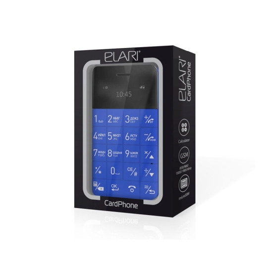 Телефон Elari CardPhone Blue* - ціна, характеристики, відгуки, розстрочка, фото 3
