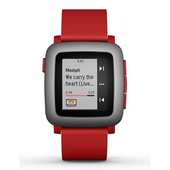 Смарт годинник Pebble Time Red - ціна, характеристики, відгуки, розстрочка, фото 1