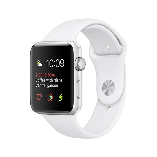 Смарт Часы Apple Watch Series 1 38mm Silver Alluminum Case with White Sport Band - цена, характеристики, отзывы, рассрочка, фото 1