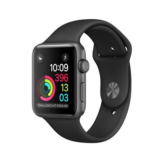 Смарт Часы Apple Watch Series 1 38mm Space Gray Alluminum Case with Black Sport Band - цена, характеристики, отзывы, рассрочка, фото 1