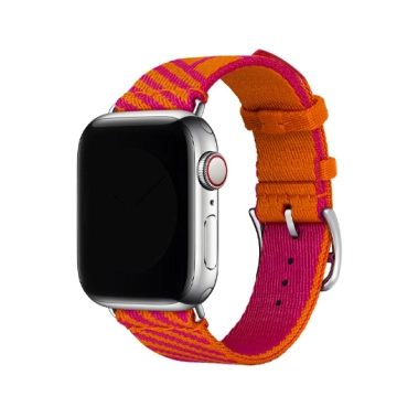 Ремінець Hermes Jumping Single Tour for Apple Watch 38mm/40mm Orange/Rose Mexique - цена, характеристики, отзывы, рассрочка, фото 1