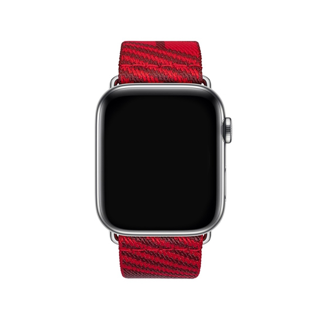 Hermes Jumping Single Tour for Apple Watch 38mm 40mm Rouge de Coeur Rouge H 0
