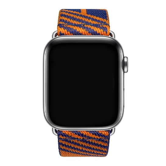 Ремінець Hermes Jumping Single Tour for Apple Watch 42mm/44mm Bleu Saphir/Orange - ціна, характеристики, відгуки, розстрочка, фото 2