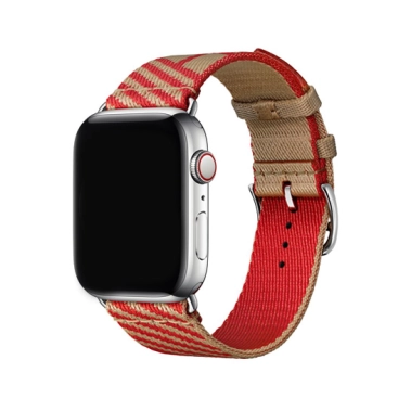 Ремешок Hermes Jumping Single Tour for Apple Watch 38mm/40mm Kraft/Rouge de Coeur - цена, характеристики, отзывы, рассрочка, фото 1