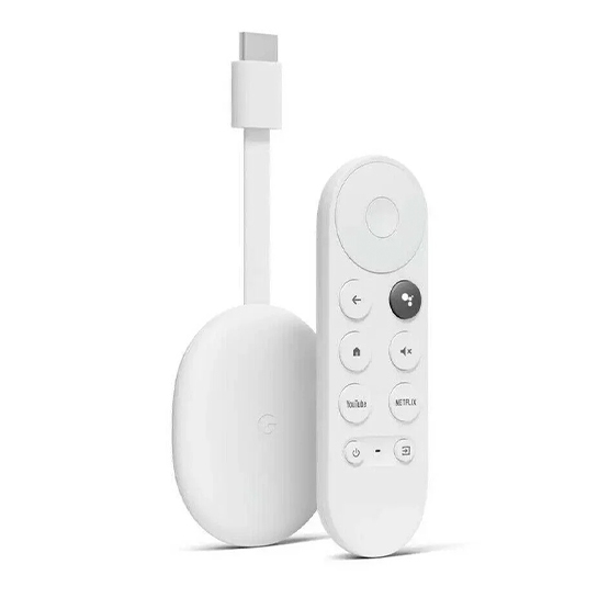 Розширювач Chromecast 4K with Google TV Snow - ціна, характеристики, відгуки, розстрочка, фото 1