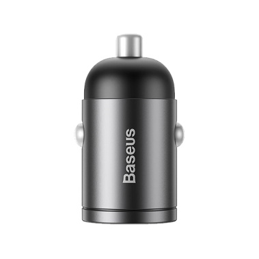 Автомобільний зарядний пристрій Baseus Tiny Star Mini PPS 30W Type-C with 18W Cable Grey - цена, характеристики, отзывы, рассрочка, фото 1