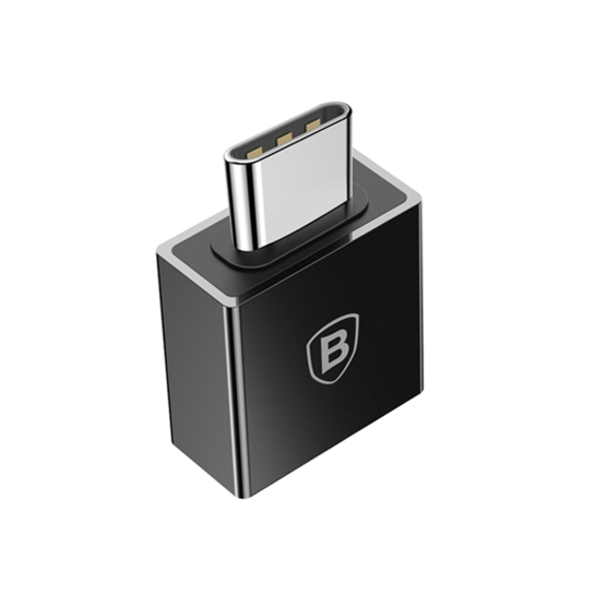 Перехідник Baseus Exquisite Type-C to USB-A Adapter Black - ціна, характеристики, відгуки, розстрочка, фото 2