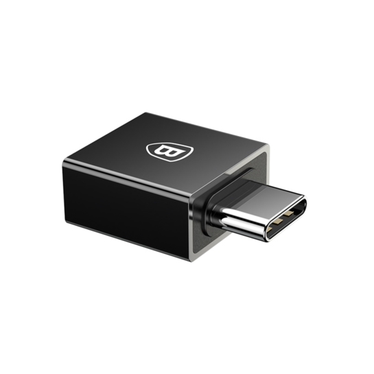 Переходник Baseus Exquisite Type-C to USB-A Adapter Black - цена, характеристики, отзывы, рассрочка, фото 3