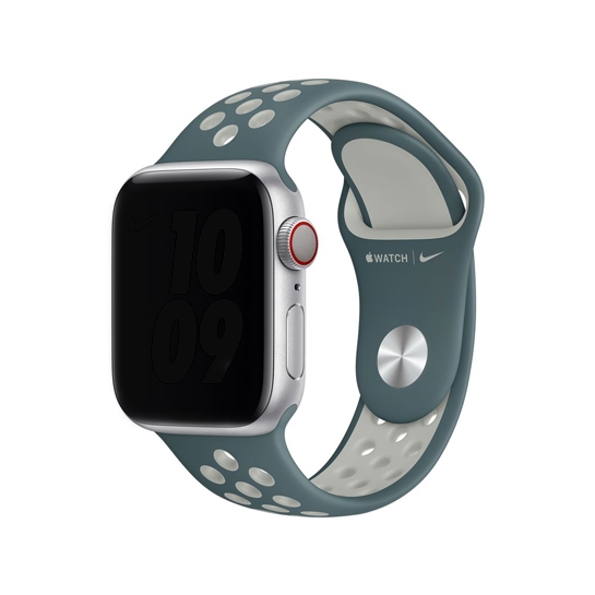 Ремінець Apple Nike Sport Band for Apple Watch 38mm/40mm Hasta/Light Silver - ціна, характеристики, відгуки, розстрочка, фото 1