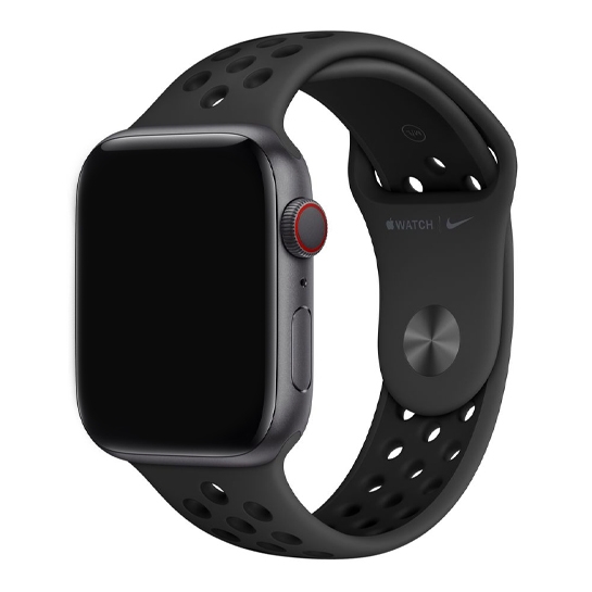 Ремінець Apple Nike Sport Band for Apple Watch 42mm/44mm Obsidian Anthracite/Black - цена, характеристики, отзывы, рассрочка, фото 1