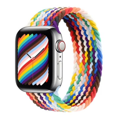 Ремешок Apple Watch Braided Solo Loop 42mm/44mm Pride Edition - Size 4 - цена, характеристики, отзывы, рассрочка, фото 1