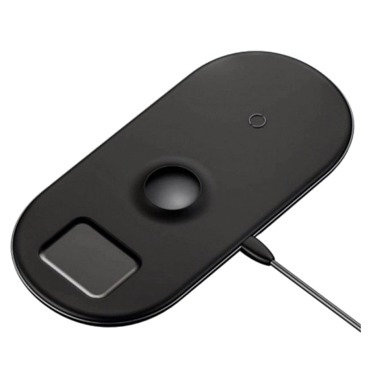 Бездротовий зарядний пристрій Baseus Smart 3 in1 18W Wireless Charger Black