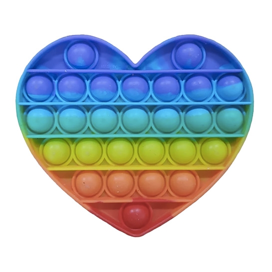 Антистресс Pop IT Heart Rainbow - цена, характеристики, отзывы, рассрочка, фото 1