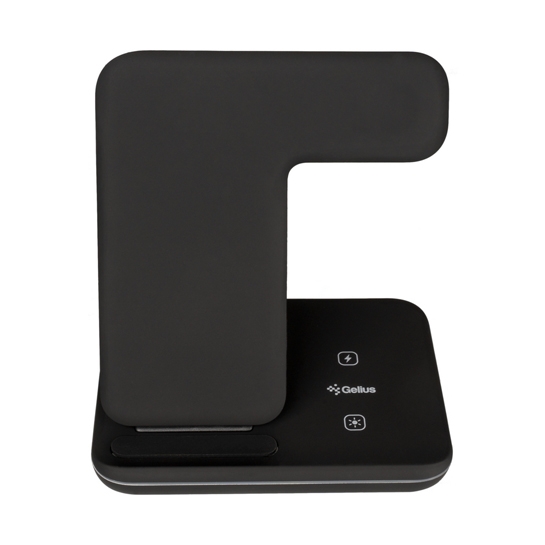 Бездротовий зарядний пристрій Gelius Pro 3 in 1 Fast Wireless Charger Black - ціна, характеристики, відгуки, розстрочка, фото 2
