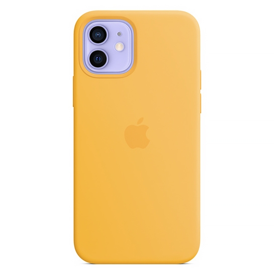Чохол Apple Silicone Case with MagSafe for iPhone 12/12 Pro Sunflower - цена, характеристики, отзывы, рассрочка, фото 1