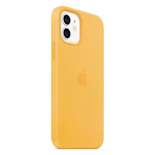 Чохол Apple Silicone Case with MagSafe for iPhone 12/12 Pro Sunflower - ціна, характеристики, відгуки, розстрочка, фото 3