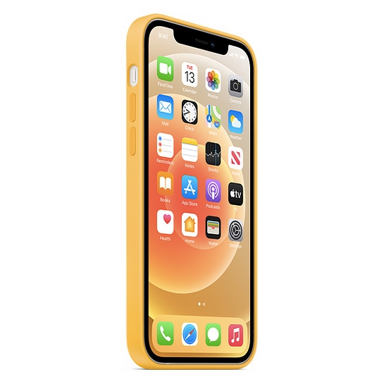 Чохол Apple Silicone Case with MagSafe for iPhone 12/12 Pro Sunflower - ціна, характеристики, відгуки, розстрочка, фото 4