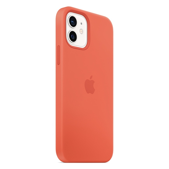 Чехол Apple Silicone Case with MagSafe for iPhone 12/12 Pro Electric Orange - цена, характеристики, отзывы, рассрочка, фото 3