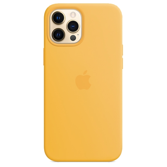 Чохол Apple Silicone Case with MagSafe for iPhone 12 Pro Max Sunflower - ціна, характеристики, відгуки, розстрочка, фото 1