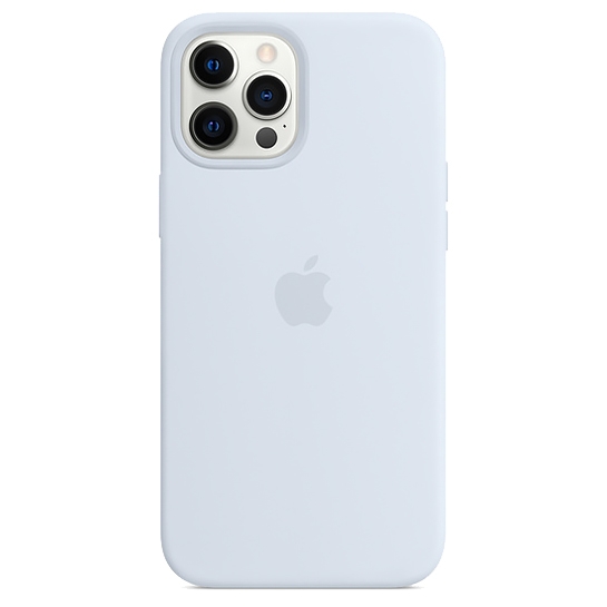 Чохол Apple Silicone Case with MagSafe for iPhone 12 Pro Max Cloud Blue - ціна, характеристики, відгуки, розстрочка, фото 1