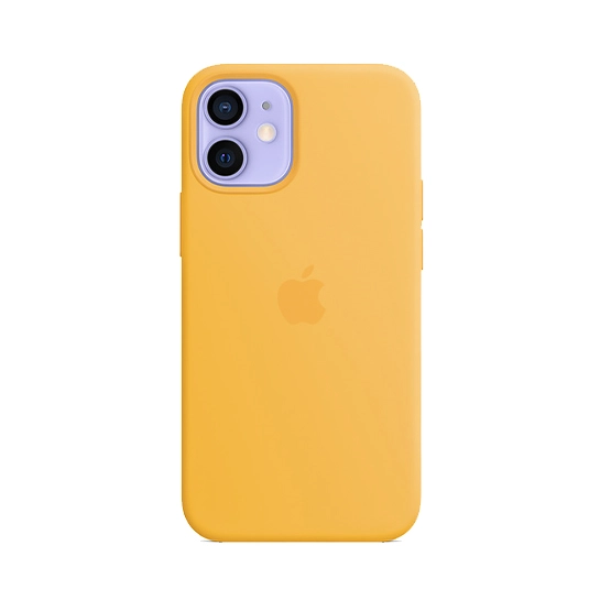 Чехол Apple Silicone Case with MagSafe for iPhone 12 Mini Sunflower