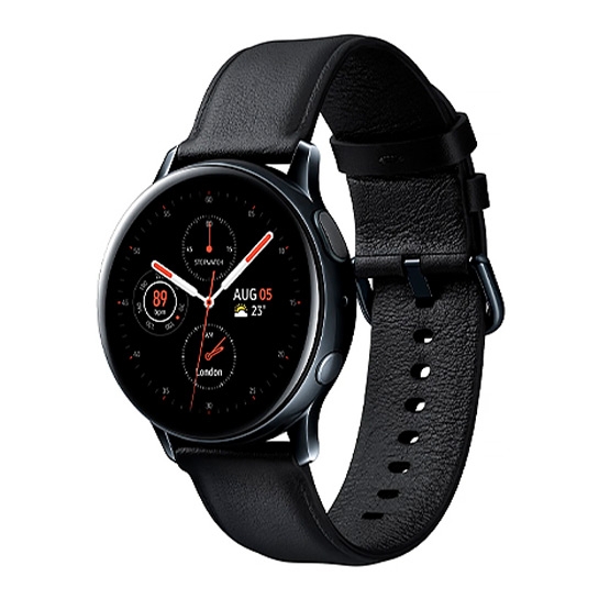 Смарт-часы Samsung Galaxy Watch Active 2 44mm Black Stainless Steel - цена, характеристики, отзывы, рассрочка, фото 1