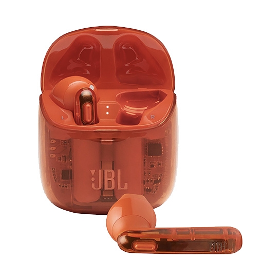Навушники JBL T225 TWS Ghost Orange - ціна, характеристики, відгуки, розстрочка, фото 1
