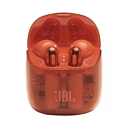 Навушники JBL T225 TWS Ghost Orange - ціна, характеристики, відгуки, розстрочка, фото 2