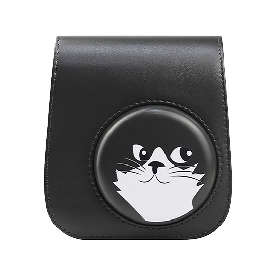 Чохол Leather Case for FUJIFILM Instax Mini 11 Cat Black - ціна, характеристики, відгуки, розстрочка, фото 1