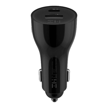 Автомобільний зарядний пристрій Xiaomi ZMI Metal Car Charger 45W Dual Port USB/Type-C Black - цена, характеристики, отзывы, рассрочка, фото 1