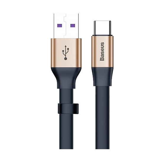 Кабель Baseus Simple HW Quick Charge Type-C to USB Cable 23cm Gold/Blue - ціна, характеристики, відгуки, розстрочка, фото 3