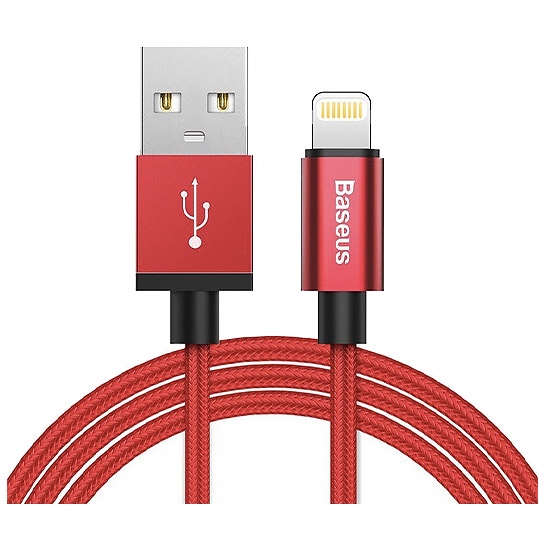 Кабель Baseus Simple Version of AntiLa MFI Lightning to USB Cable (1m) Red - ціна, характеристики, відгуки, розстрочка, фото 1