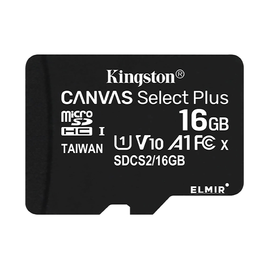 Карта памяти MicroSDHC 16 Gb Kingston Canvas (class 10) - цена, характеристики, отзывы, рассрочка, фото 1