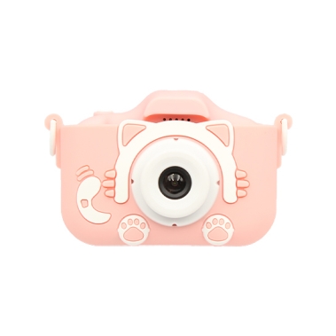 Детский Цифровой Фотоаппарат Smart Kids Cam TOY 9 PLUS Cartoon Cat Pink