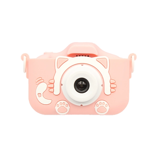 Детский Цифровой Фотоаппарат Smart Kids Cam TOY 9 PLUS Cartoon Cat Pink