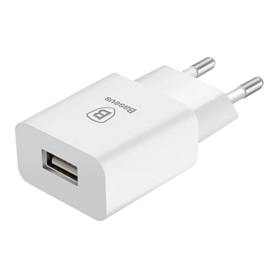 Мережевий зарядний пристрій Baseus Letour 5W/2A USB Wall Charger White - ціна, характеристики, відгуки, розстрочка, фото 2