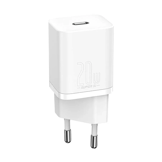 Мережевий зарядний пристрій Baseus Super Si 20W PD Quick Charger White