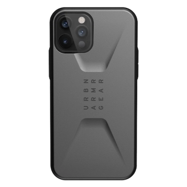Чохол UAG Civilian Siries Case for iPhone 12/12 Pro Silver - цена, характеристики, отзывы, рассрочка, фото 1