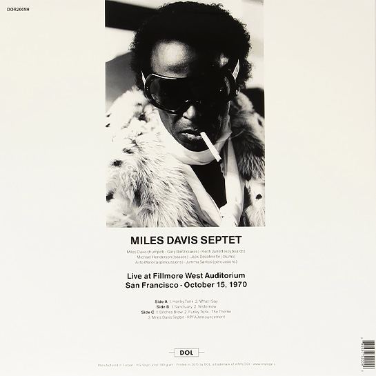 Вінілова платівка Miles Davis - Live At The Fillmore West (San Francisco) - цена, характеристики, отзывы, рассрочка, фото 1