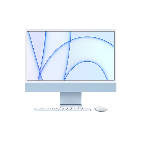Моноблок Apple iMac 24" M1 Chip 512Gb/8GPU Blue 2021 (Z12W000NU) - цена, характеристики, отзывы, рассрочка, фото 1