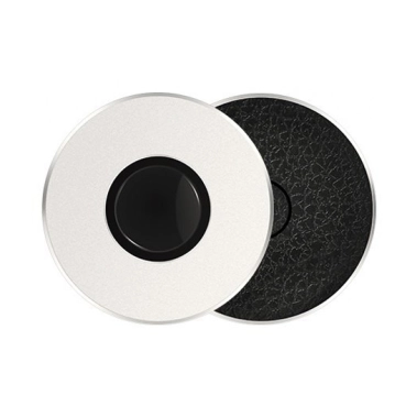 Бездротовий зарядний пристрій COTEetCI mini 2 in 1 Wireless Fast Charging Silver - цена, характеристики, отзывы, рассрочка, фото 1