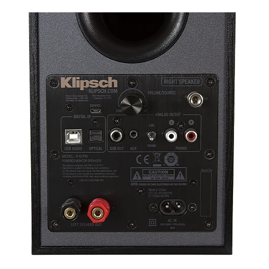 Активна полочная акустика Klipsch Reference R-41PM Black - ціна, характеристики, відгуки, розстрочка, фото 4