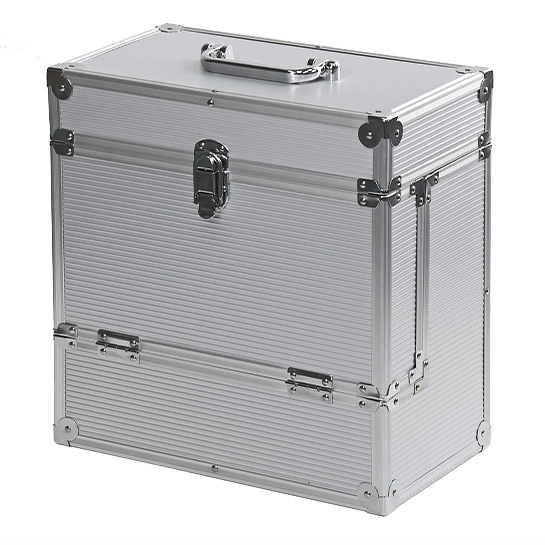 Кейс для виниловых пластинок 12" Retro Musique for 40 LPS Silver